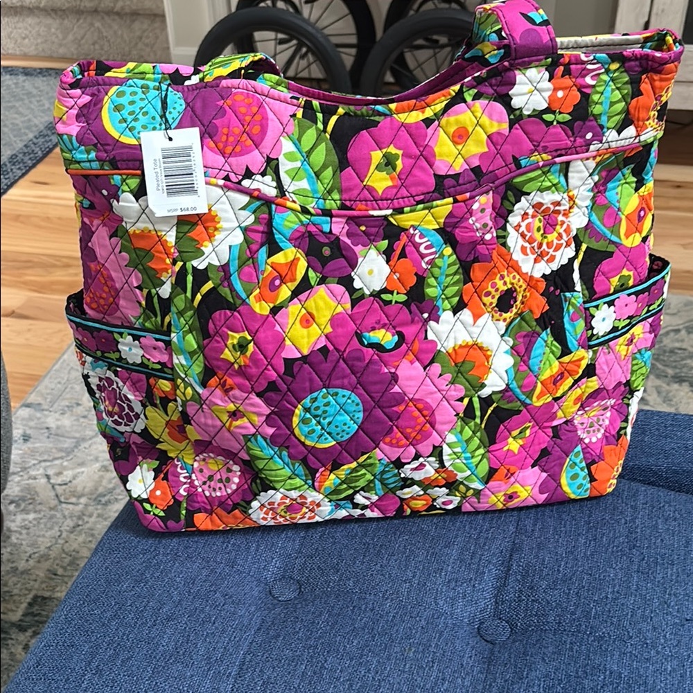 Vera Bradley Pleated tote in Vera Bloom